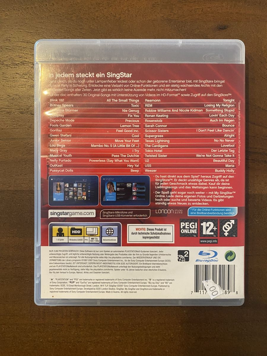 Sony Giochi: SingStar für PS3 – Usato da Thunstetten venduto da Virus_33 2