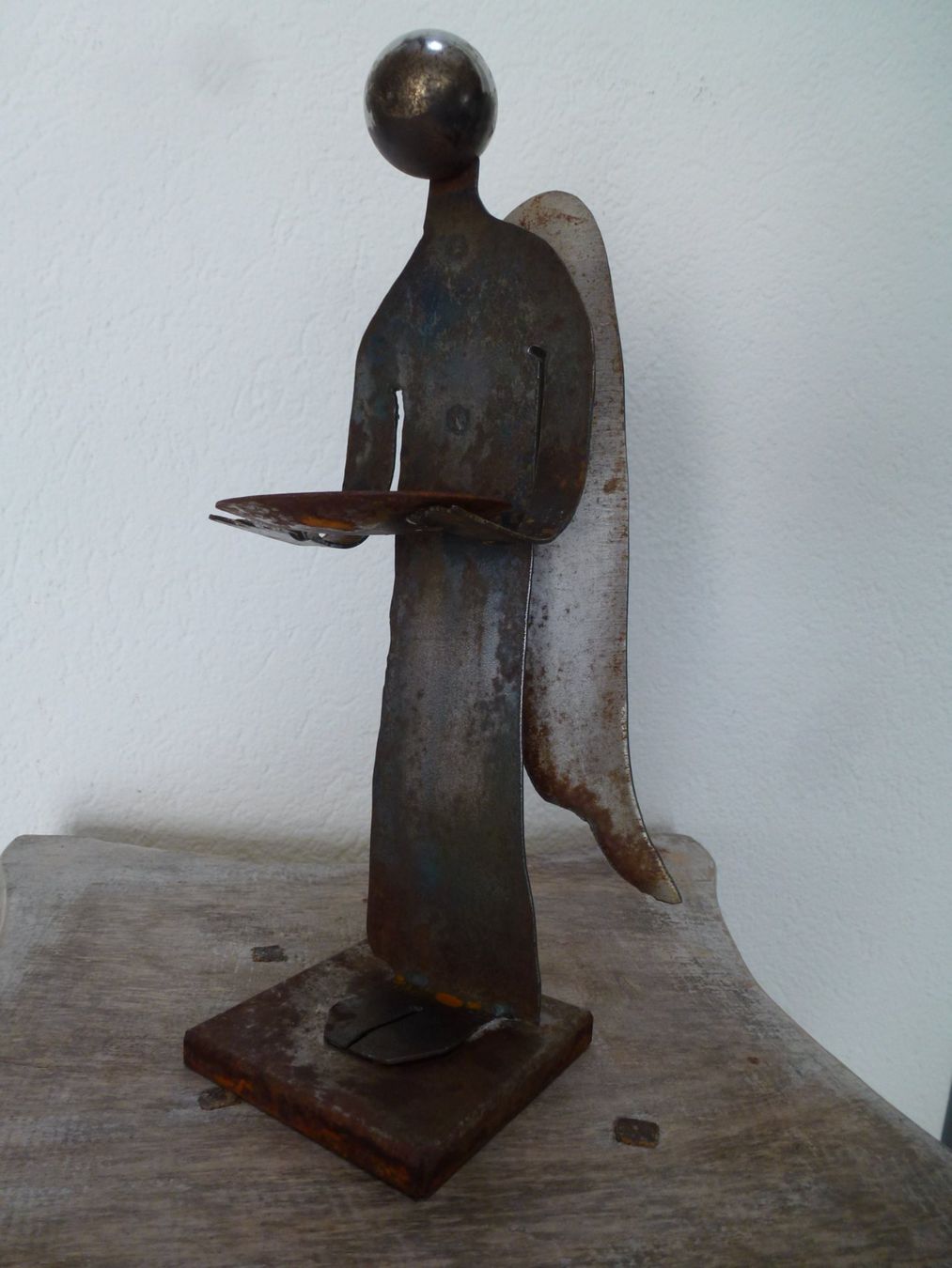Skulpturen & Statuen: Vintage Eisenplastik Schweiz / Engel – Gebraucht aus Esslingen von FetteSchnecke 3