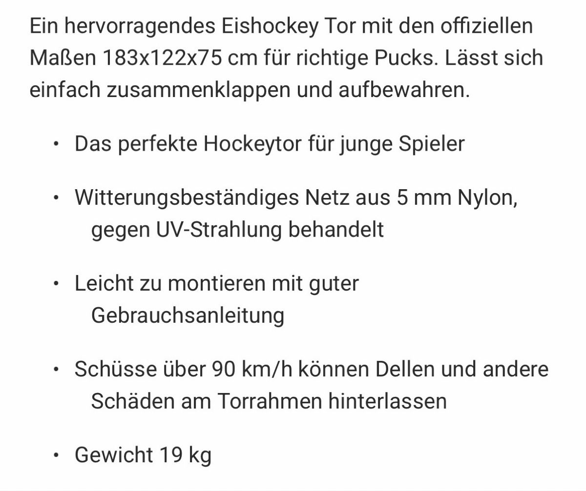 Porte da calcio e da hockey: Eishockey Tor  – Usato da Boll venduto da Musle84 7