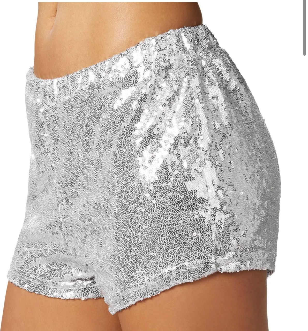 Costumi: Pailletten-Shorts silber Grösse XL – Nuovo (secondo la descrizione) da Necker venduto da liq24 1