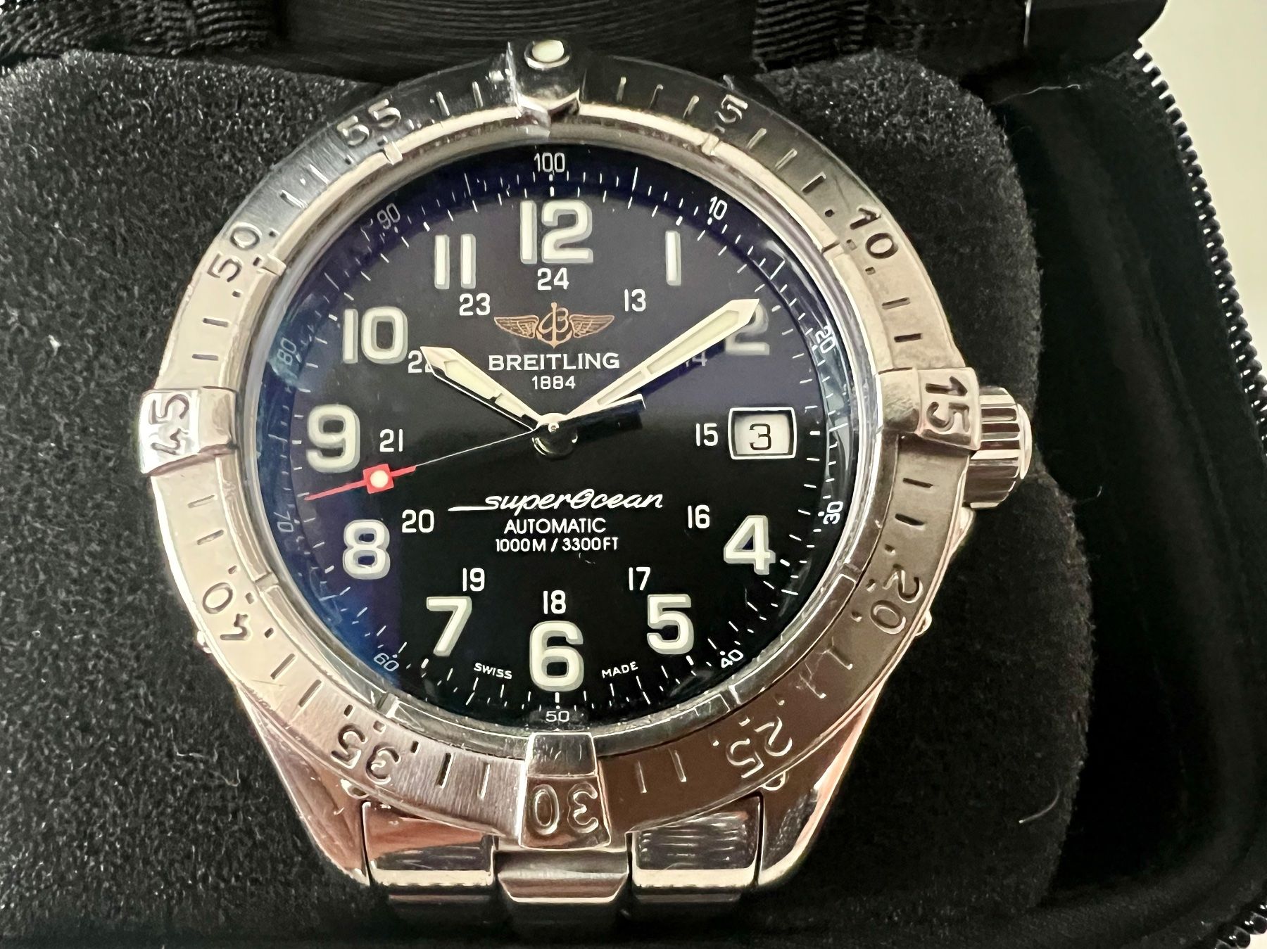 Breitling Orologi: BREITLING Superocean 1000 Automatic, A17340 + service box – Usato da Le Mont-sur-Lausanne venduto da LycaGallery 2