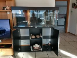 Juwel Aquarium mit Unterschrank schwarz gebrauchter Zustand