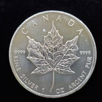 Kanada Maple Leaf 5$ 1 Silber Unze stgl. 999/1000 Silber