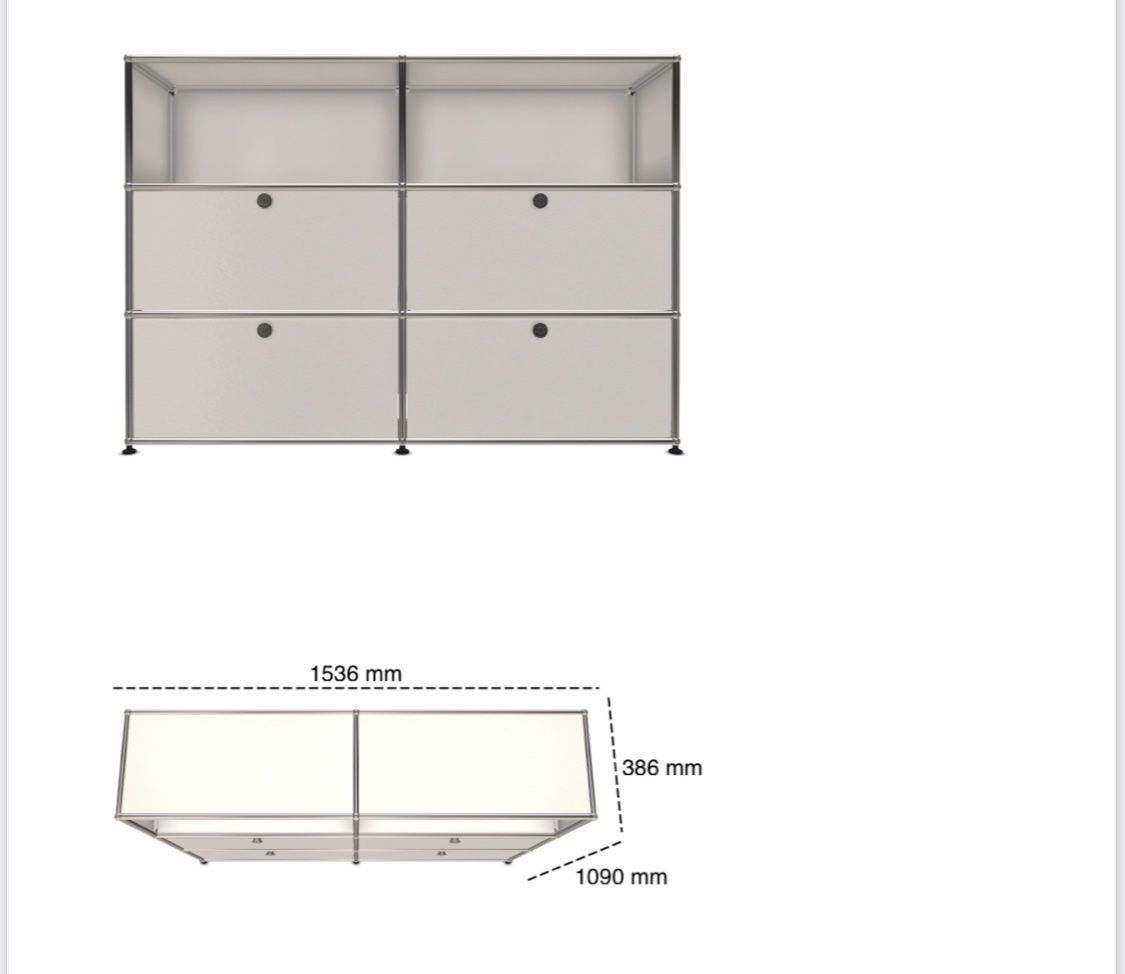 USM Scaffali: USM Haller Highboard in Weiss – Usato da Opfikon venduto da lula21 2
