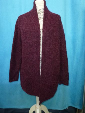 OUI JACKE WOLLMISCHUNG GR 44 NEU UNGETRAGEN DUNKELROT