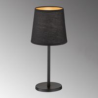 Tischleuchte, Stoffschirm, 30 cm Höhe