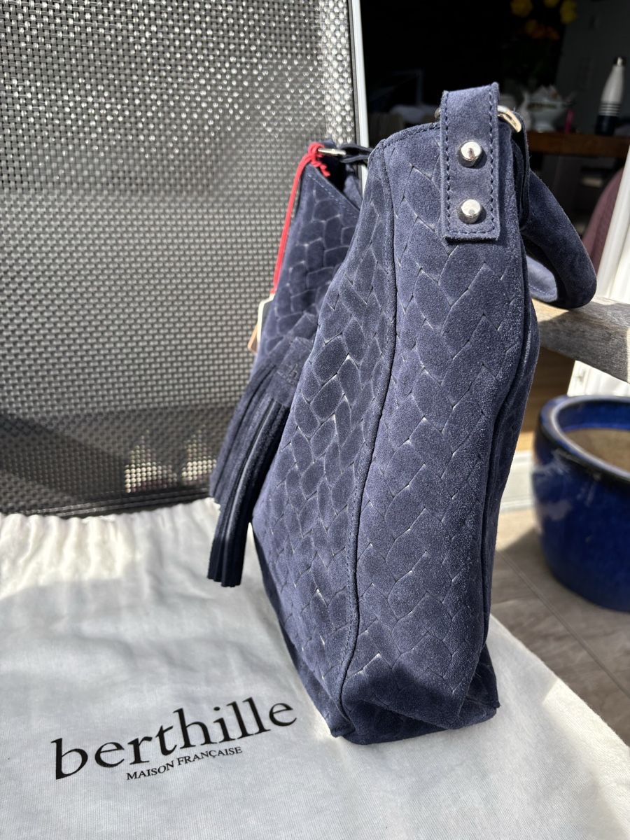 Borse da donna: BERTHILLE - Sac Hobo NEUF Navyblue – Nuovo e nell'imballaggio originale da Chardonne venduto da teenyweeny 5