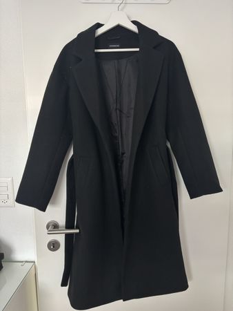 Elegante Mantel, Schwarz, Grösse S