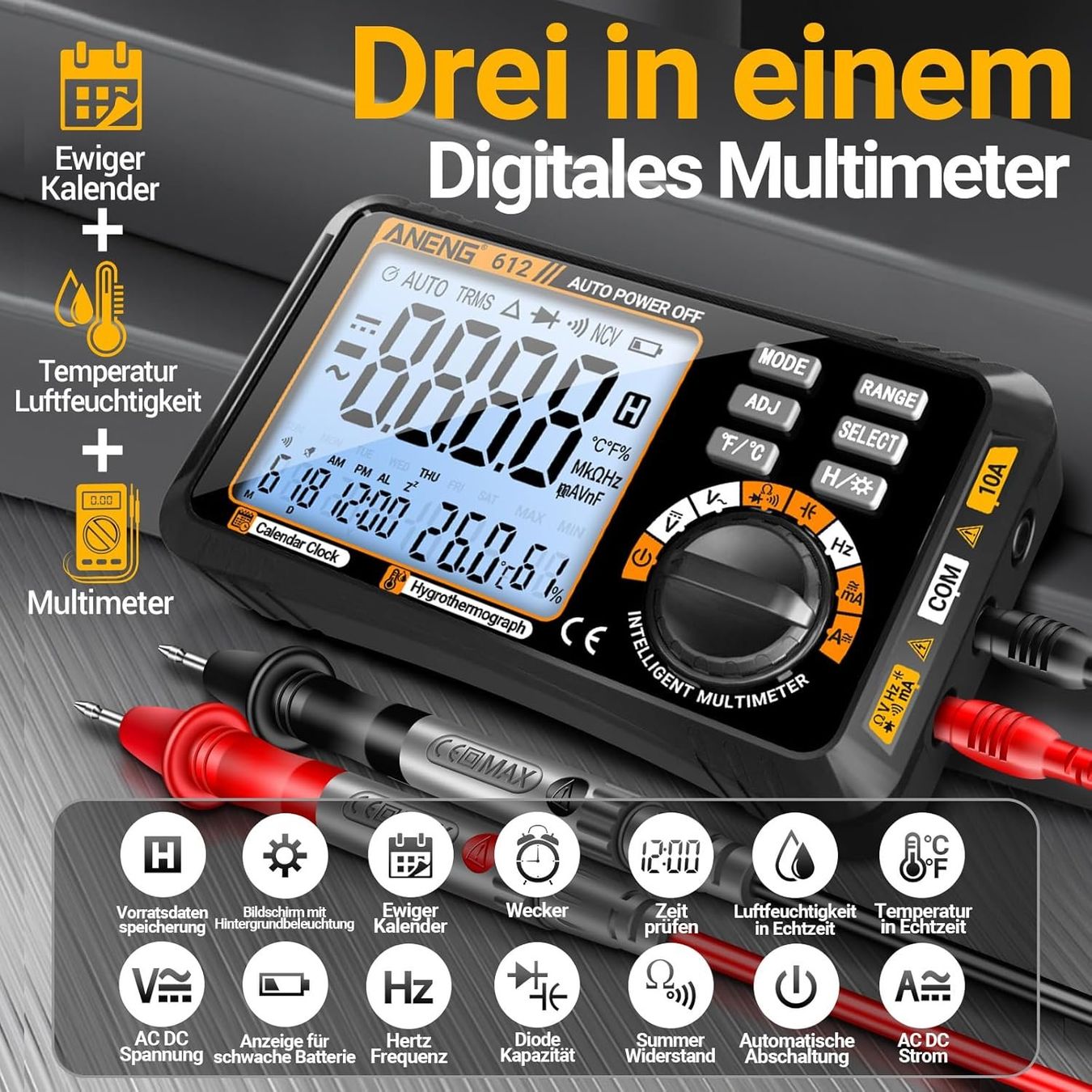 Misurare: Pro Digital Multimeter mit Zubehör – Nuovo e nell'imballaggio originale da Geneve venduto da Titi2008 2