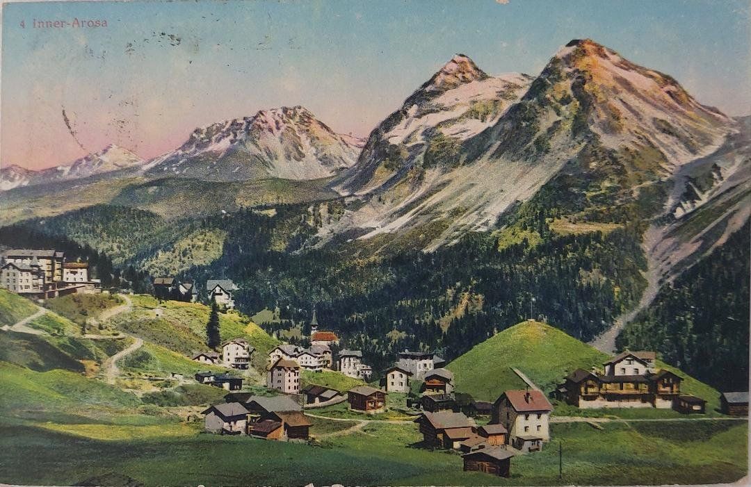 Ansichtskarten: AROSA-INNER  1912 – Gebraucht aus Delémont von Domdom1