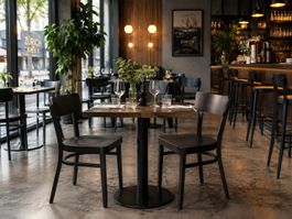 Beizenstuhl Bistrostuhl Buche schwarz Gastro Holzstuhl