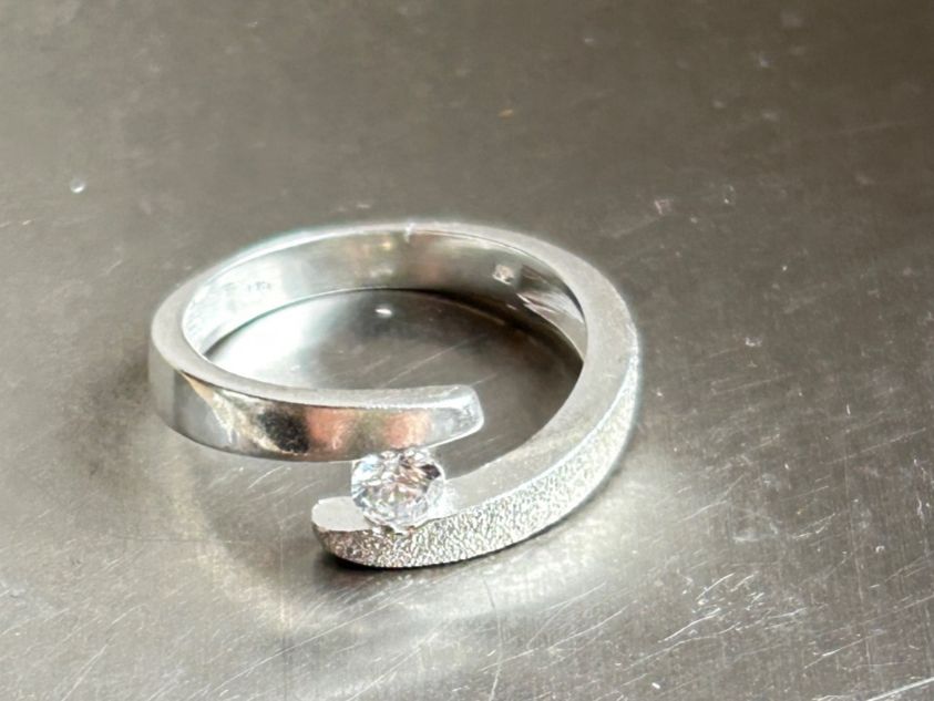 Ringe: Silberring matt-glanz "LIGHT" – Gebraucht aus Dittingen von Bijoubelle 2