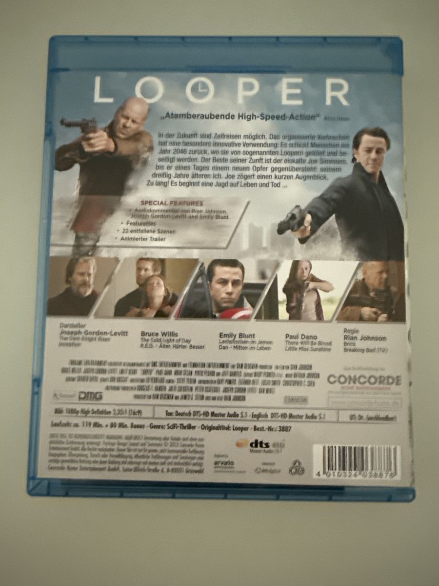 Tutti i DVDs: Looper - Blu-ray - Science-Fiction Action mit Bruce Willis – Usato da Hittnau venduto da PeterS75 1