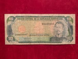 REPUBLICA DOMINICANA - 10 Pesos 1987 - Gebraucht / Usagé