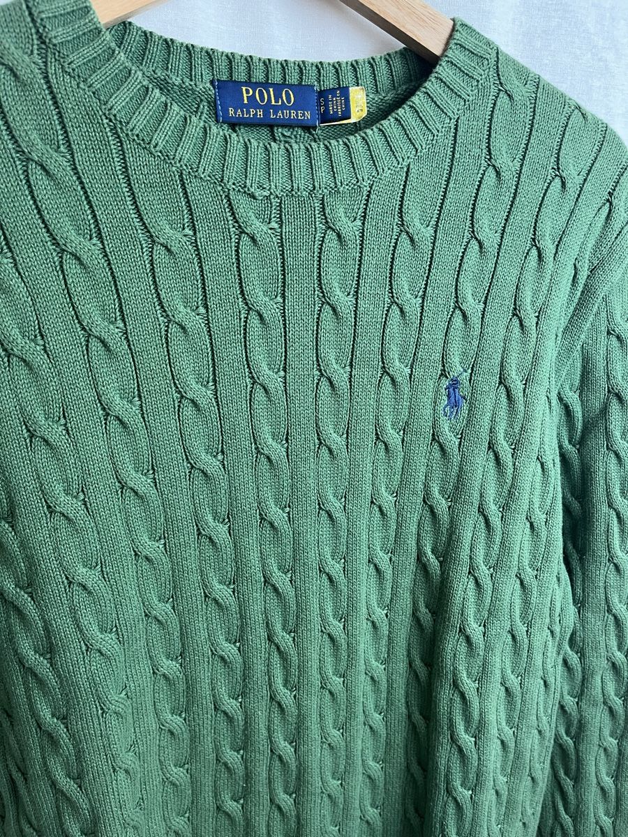 Ralph Lauren Maglioni & Felpe: Pull Ralph Lauren torsadé vert – Nuovo (secondo la descrizione) da Les Avanchets venduto da lunedeneige.shop 1