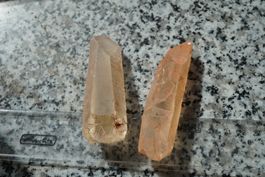 Tangerin Quarz  2 Stück  Lot    Räumung Topstone  ab 5.-
