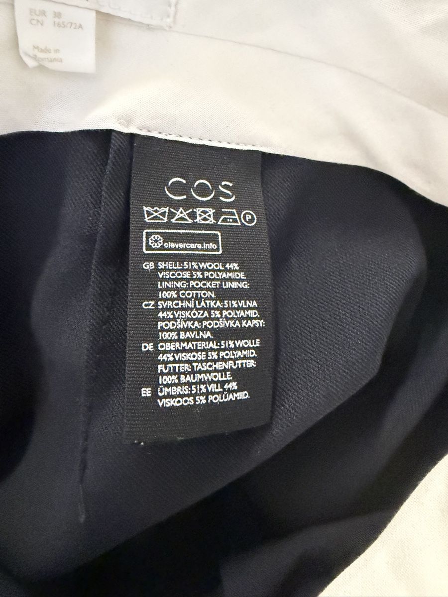 Cos Pantaloni: Dunkelblaue COS Culottes, Gr. 38, – Usato da Elsau venduto da isidobrany09 2