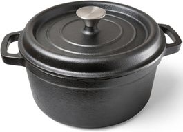 Gusseisen Topf 26cm 5,1L Schmortopf Induktion