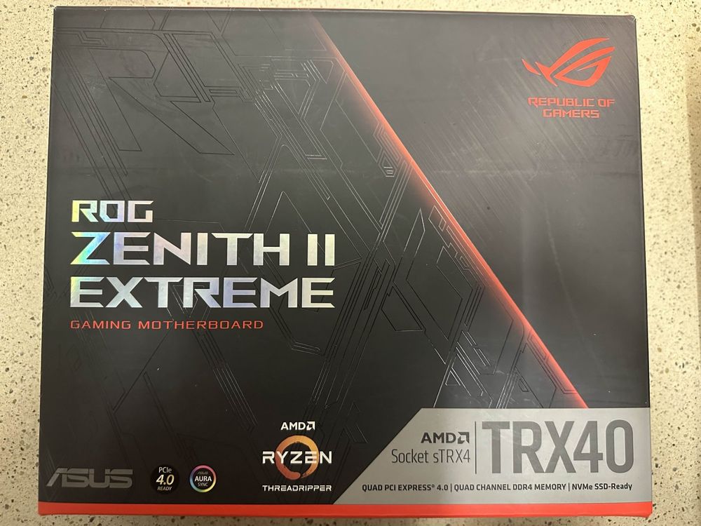 Asus zenith 2 extreme sTR4 mb, Threadripper 3960x, EKWB (Gebraucht) in ...