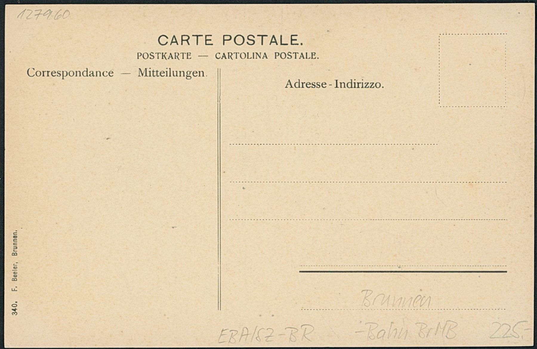 Cartoline postali: SZ Brunnen - Bahn BrMB – Nuovo (secondo la descrizione) da Schindellegi venduto da leecollect 1