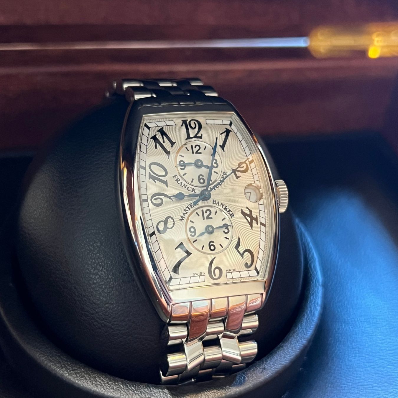 Franck Muller Orologi: FLASH SALE Franck Muller Master Banker Full Set 5850MB – Usato da Carouge GE venduto da Watchaser 1