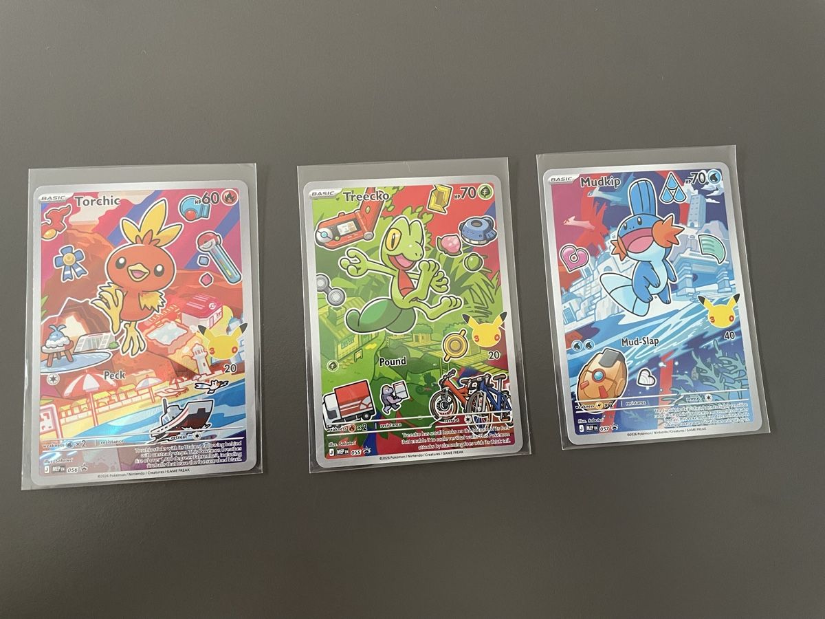 Pokémon Sammelbilder & Trading cards: Pokemon First Partner Series 3 Torchic, Treecko, Mudkip EN – Neu (gemäss Beschreibung) aus Naters von mitscherli