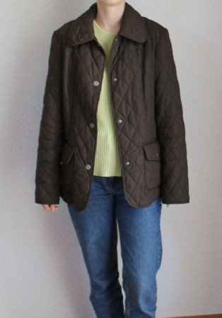 Braune gefütterte Übergangsjacke von Barbara Lebeck Gr. S