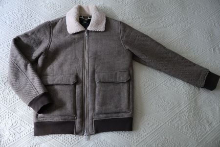 Matinique Wolljacke kariert Grösse M Hahnentritt