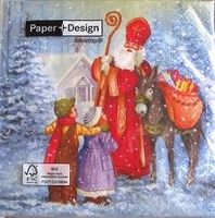Serviette saint nicholas (w546) 3Stk.