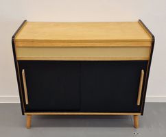 MCM Vintage Design, Schiebetüren Kommode, 1 Schublade, 1960