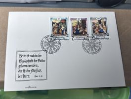 Liechtenstein Weihnachten Briefmarken 1990, Ersttagsbrief 58