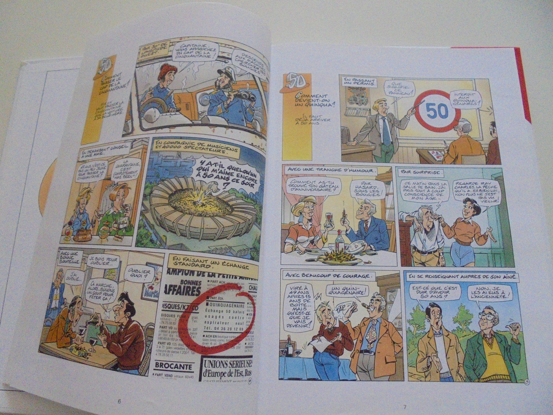 Fumetti: " Le guide de la cinquantaine " BD  Vents d' Ouest – Usato da Crissier venduto da Promopost 2