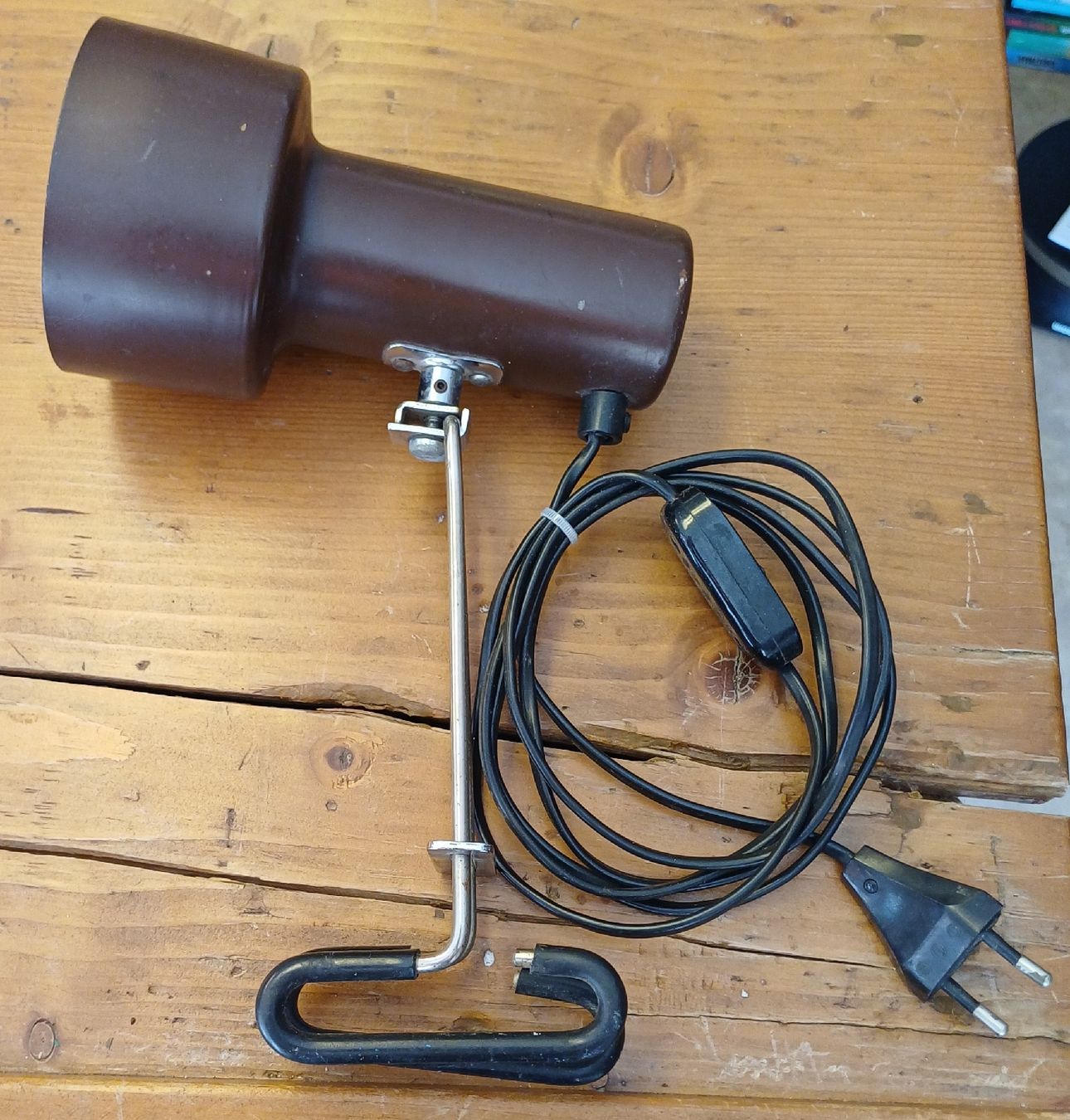 Lampade: Vintage Klemmleuchte braun Lampe – Usato da Merenschwand venduto da Brockinell