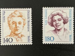 Berlin Frauen Dt. Geschichte Mi 844 + 848 postfrisch**