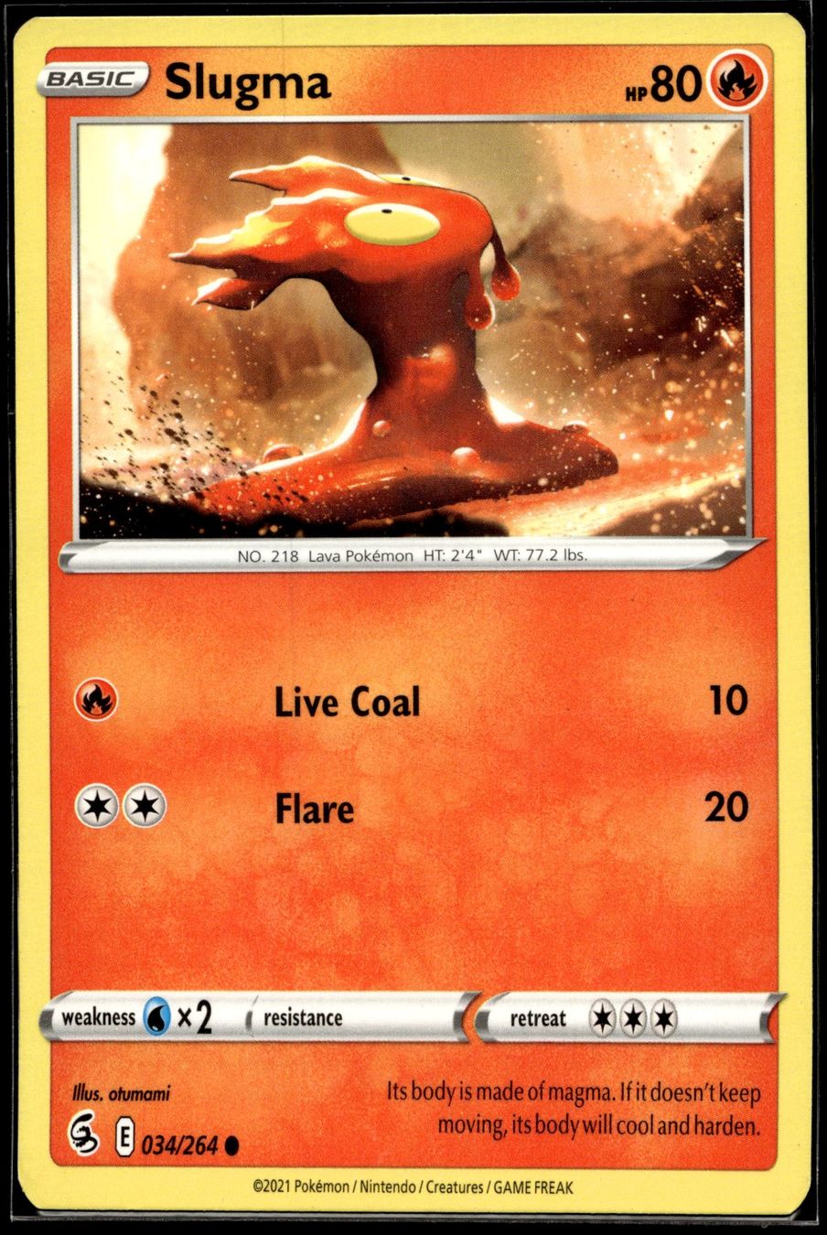 Pokémon Carte collezionabili: Slugma (FST EN 034/264) – Usato da Affoltern am Albis venduto da Chiesa_5