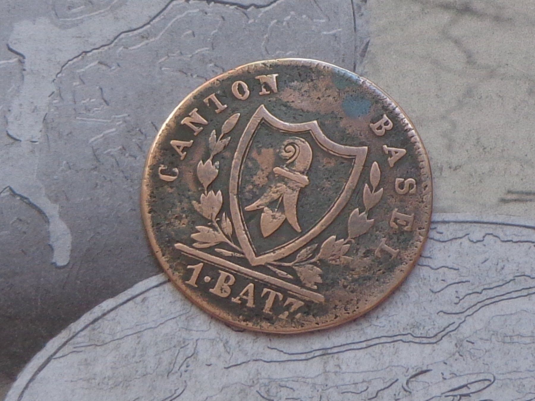 Tutti le monete: Canton Basel 1 Batzen 1826 – Usato da Pully venduto da UCA01