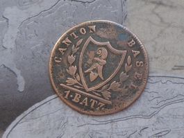 Canton Basel 1 Batzen 1826