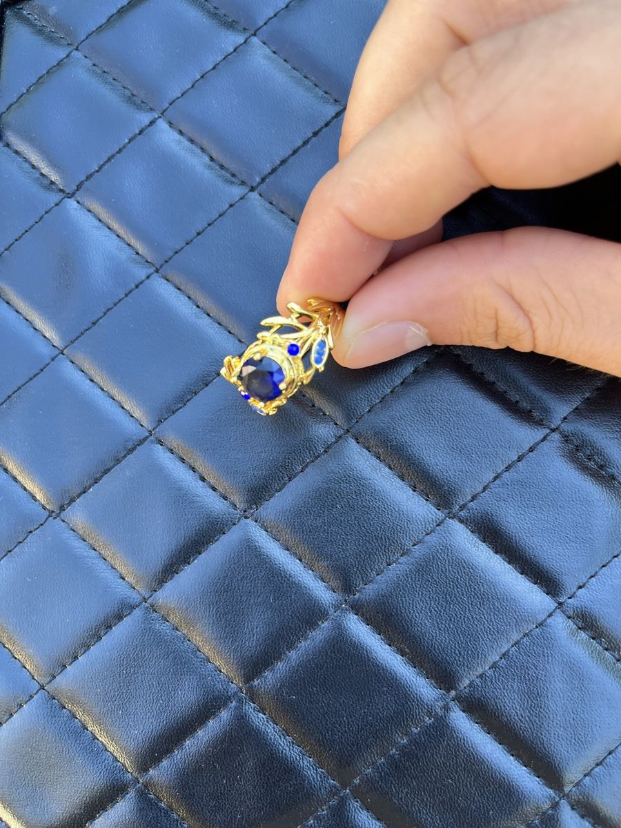 Anelli: Hochwertiger Ring Modeschmuck mit blauen Stein 21mm – Nuovo (secondo la descrizione) da Tägerwilen venduto da Alexander716 3