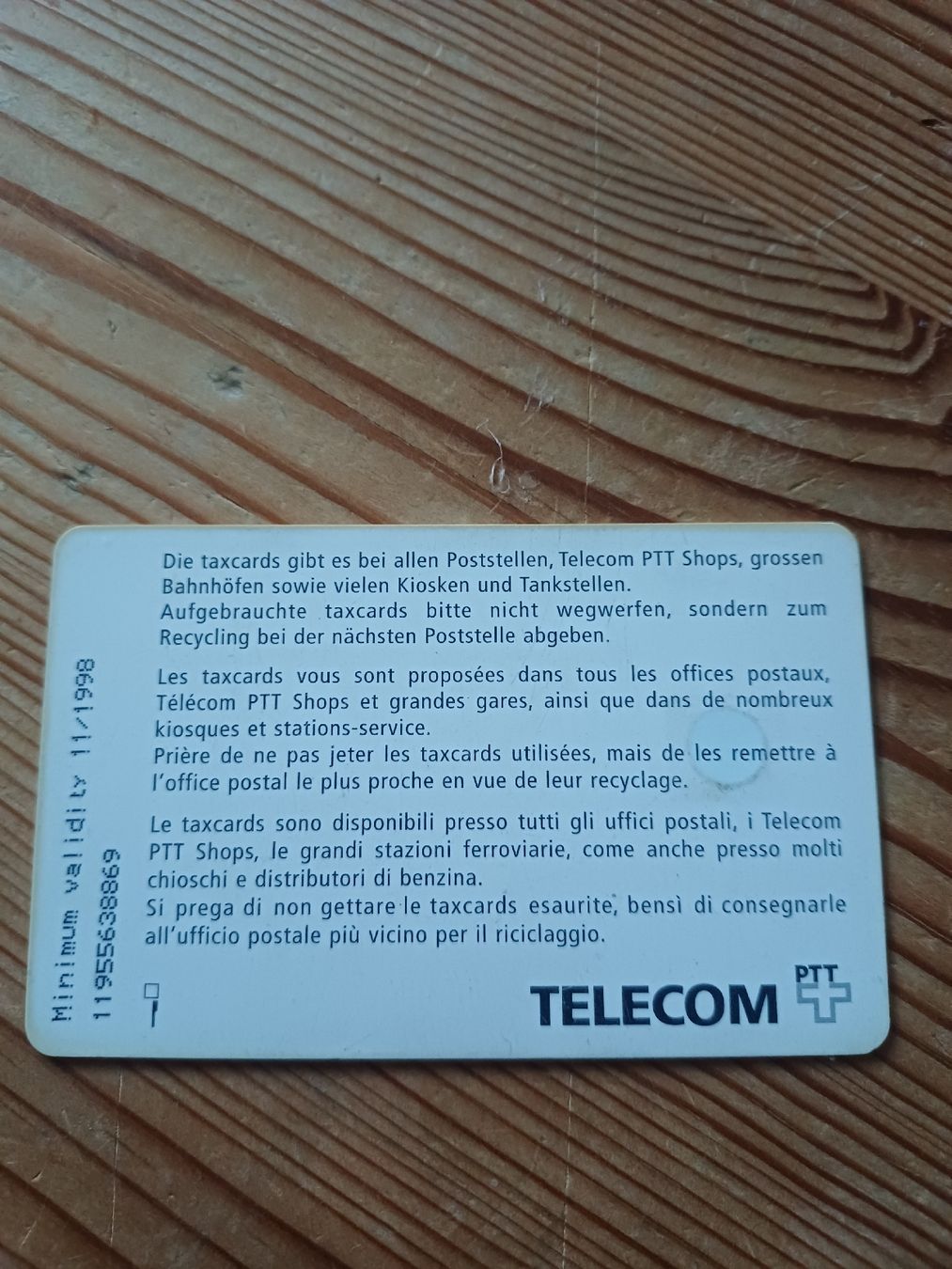 Telefon- & Taxkarten: Taxcard  – Gebraucht aus Domat-ems von Gr8wood 1