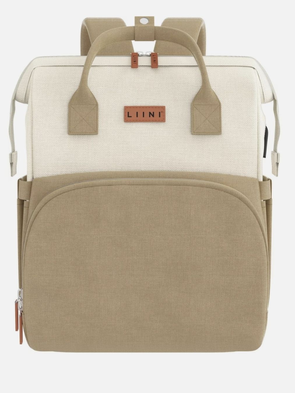 Borse & Zaini: LIINI Wickelrucksack beige Polyester aus recyceltem PET – Nuovo e nell'imballaggio originale da Schöftland venduto da nad_595y