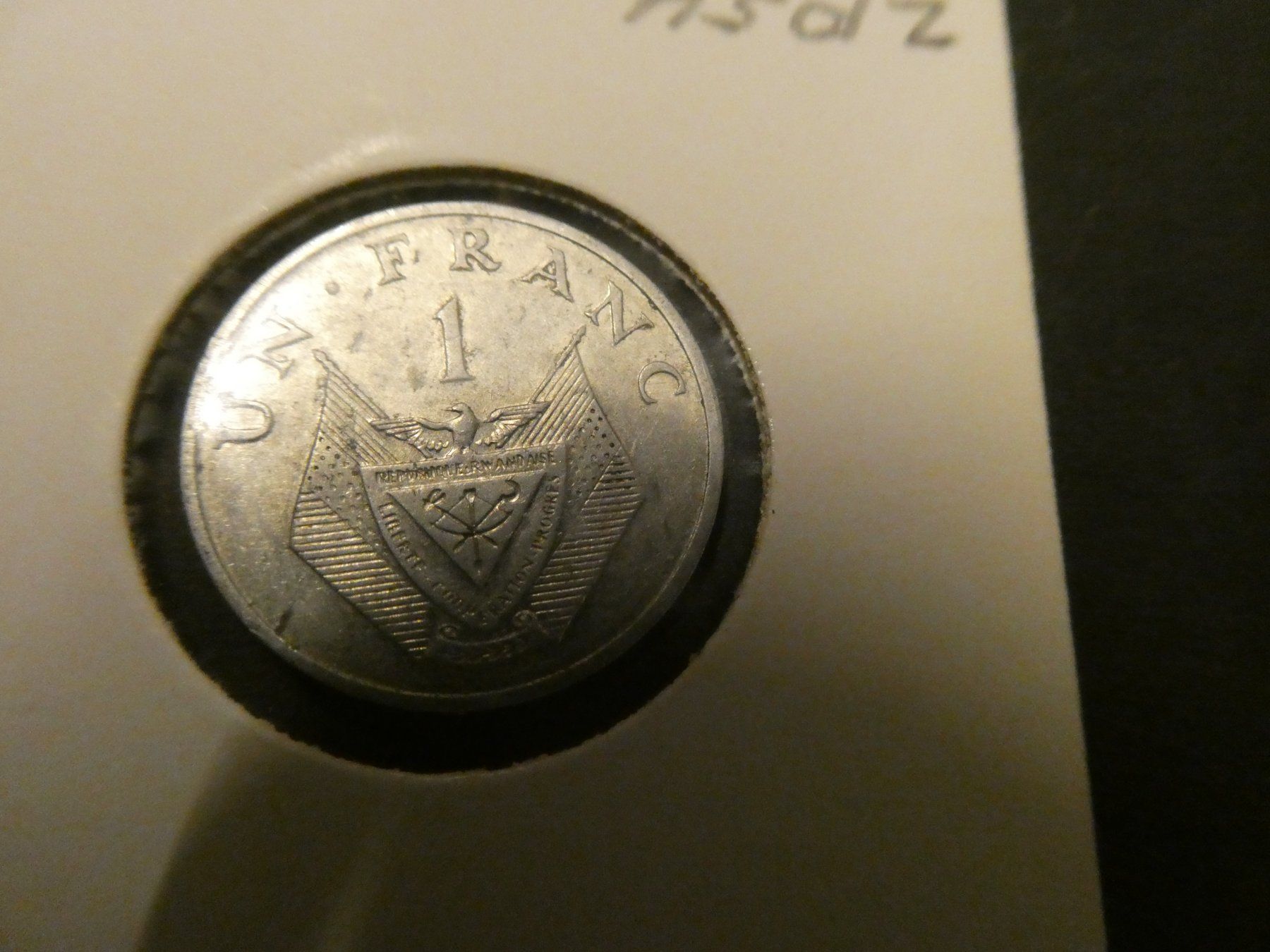 Toutes les monnaies: Rwanda 1969, 1 Franc – D'occasion à Hinterforst par Rohusri 1