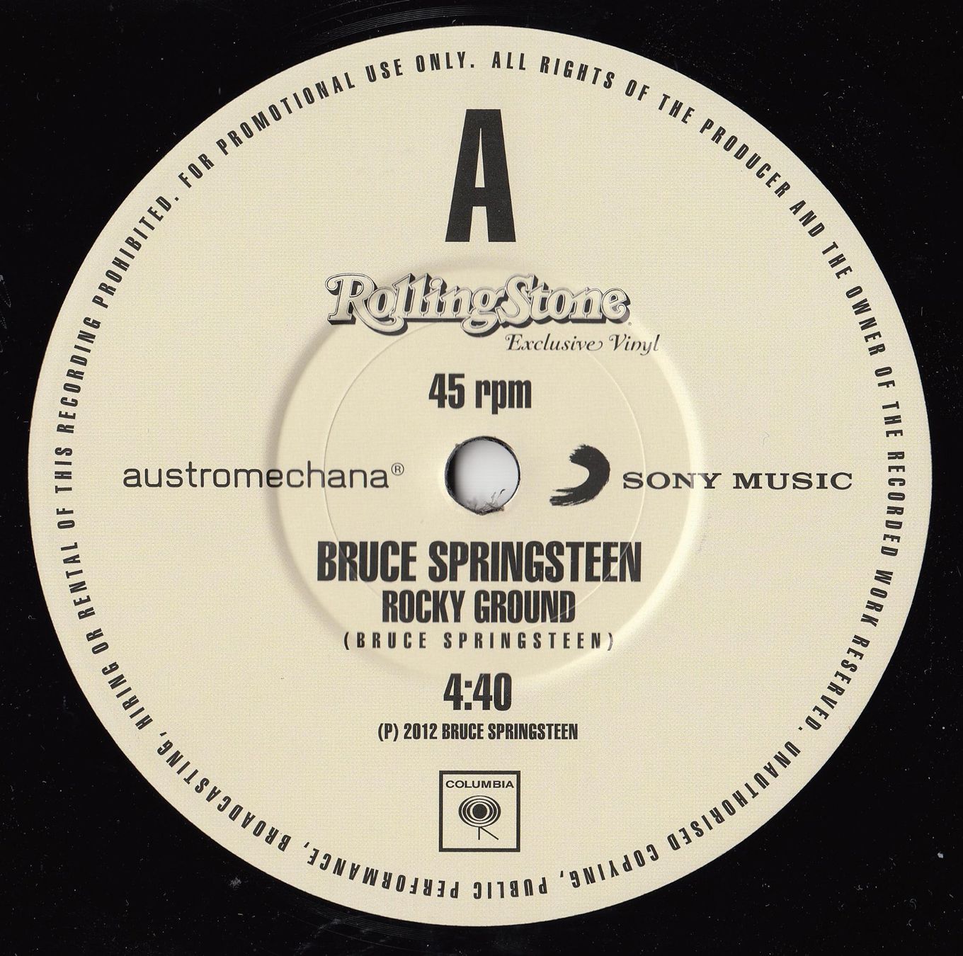 Dischi in vinile: Bruce Springsteen Vinyl Single von 2012 – Usato da Volketswil venduto da Abcrecords 2