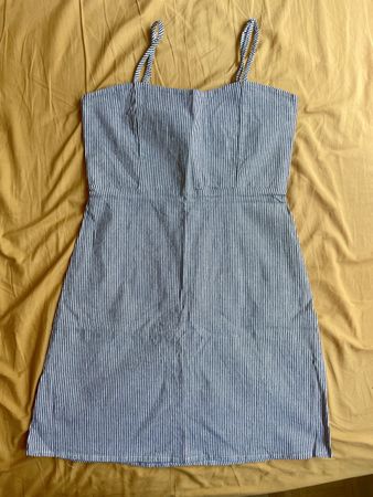 Sommerkleid, blau-weiss Streifen, one-size, Brandy&Melville