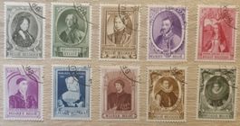 Lote sellos Bélgica. 1941-42  Portraits