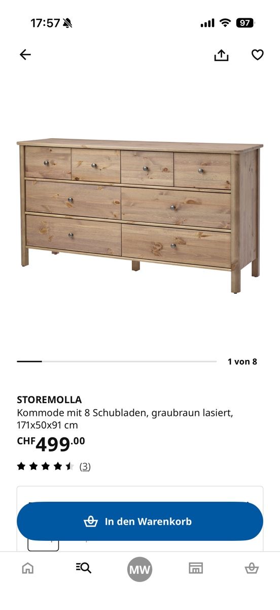 Ikea Cassettiere: Ikea Storemolla Kommode – Nuovo (secondo la descrizione) da Mühlau venduto da kvn_8cmk