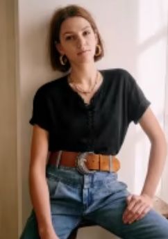 Sezane T-shirts: Sézane - T-shirt Richie - Taille S – D'occasion à Locarno par tabe22979