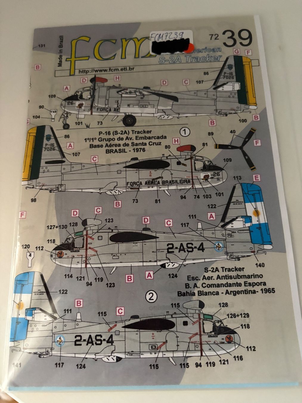 Modellbausätze & Standmodelle: 1/72 LATIN AMERICAN S-2A TRACKER DECALS – Gebraucht aus MÜHLEDORF/SO von tru_wsv8