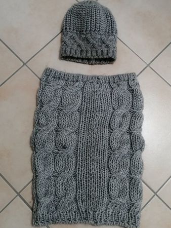 Schal und Mütze , Set 2-tlg.