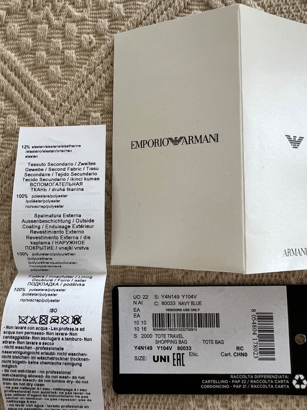 Armani Borse: NEU: Emporio Armani Tasche – Nuovo e nell'imballaggio originale da Lachen venduto da mar_ox 9