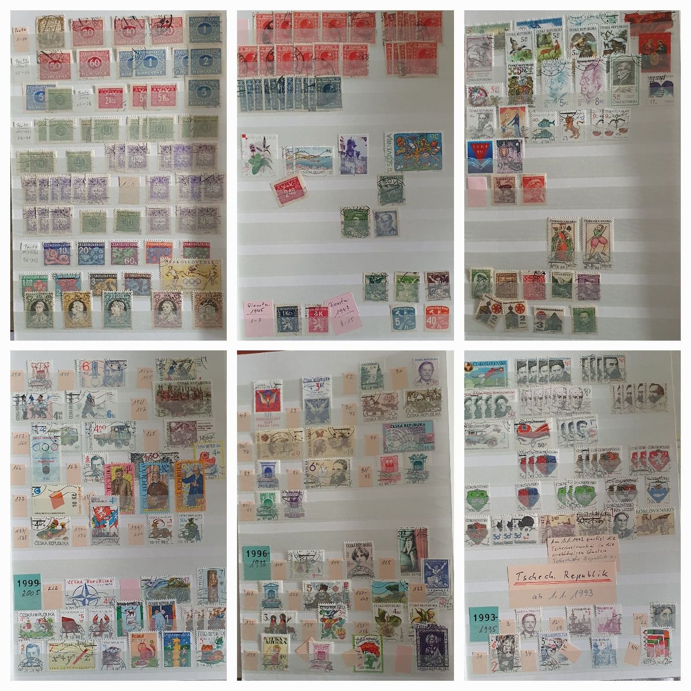 Tutti i francobolli: Album Briefmarken Tschechien - Ungarn – Usato da Kreuzlingen venduto da Rschweiz1 7